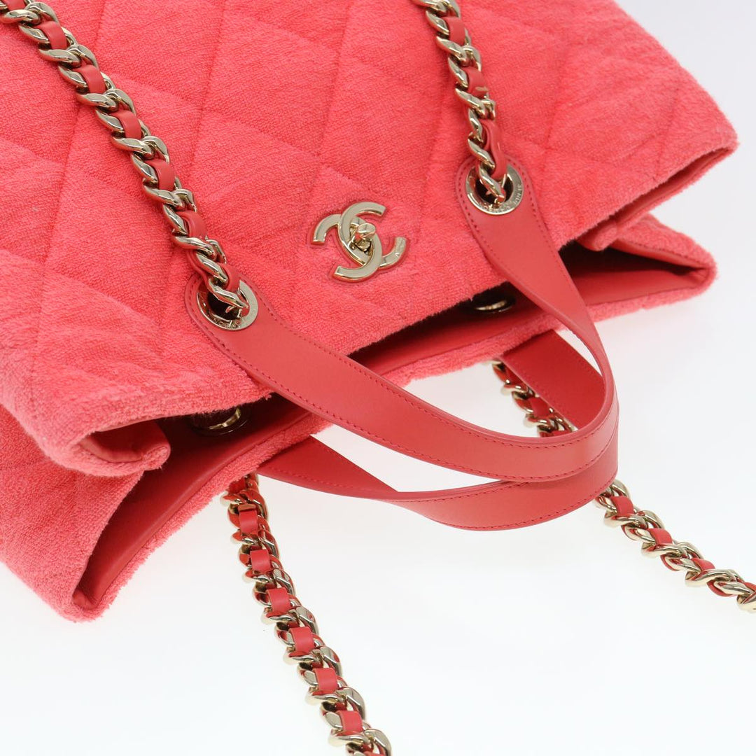 Top Quality Chanel Chain Hand Bag Pile 2way Pink CC Auth ar9158A