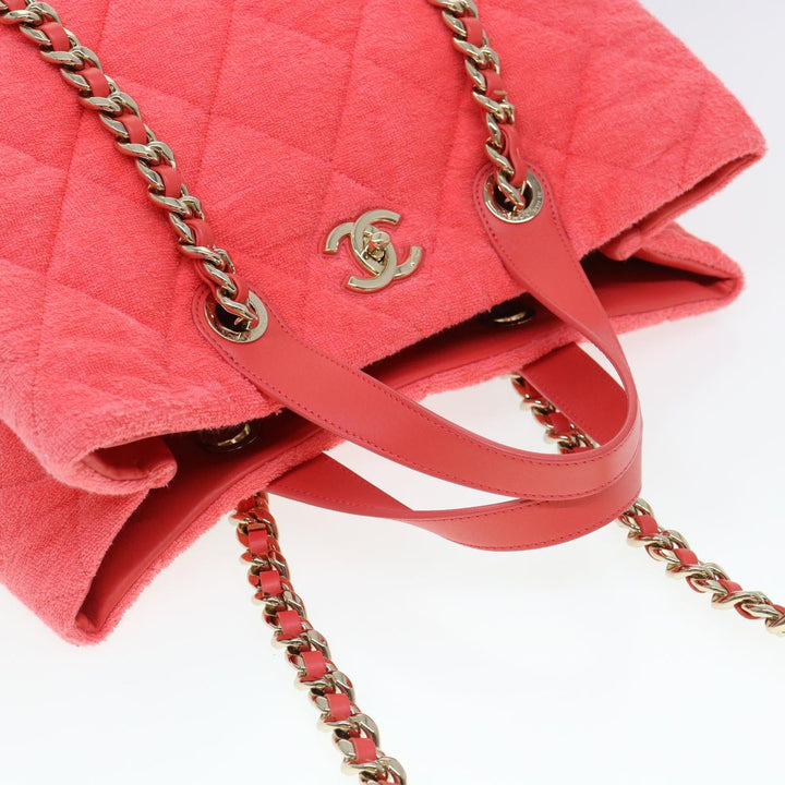 Top Quality Chanel Chain Hand Bag Pile 2way Pink CC Auth ar9158A