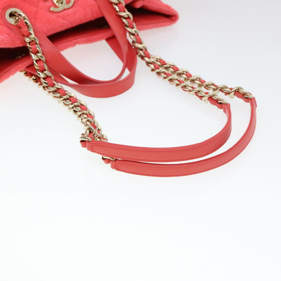 Top Quality Chanel Chain Hand Bag Pile 2way Pink CC Auth ar9158A