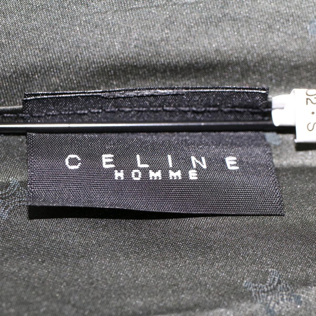 Celine Macadam Canvas Folding Umbrella Nylon Green Brown  ar9574