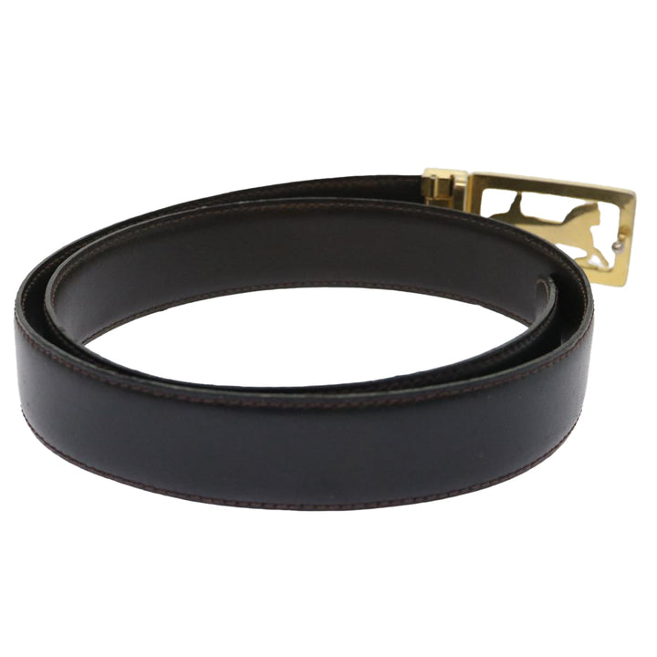 Celine Horse Carriage Belt Leather 28""-32.3"" Black  ar9780