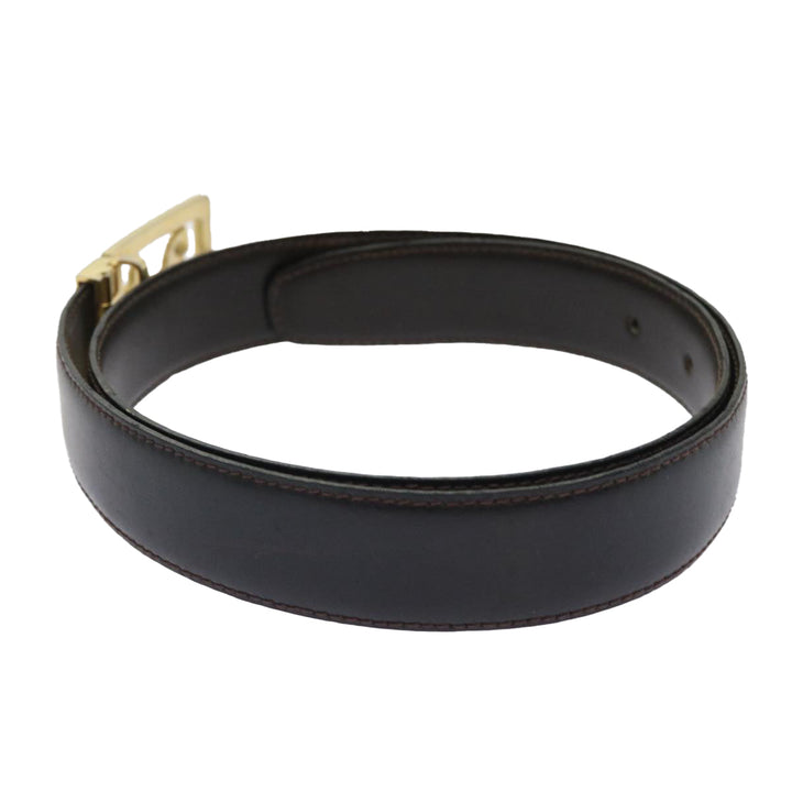Celine Horse Carriage Belt Leather 28""-32.3"" Black  ar9780