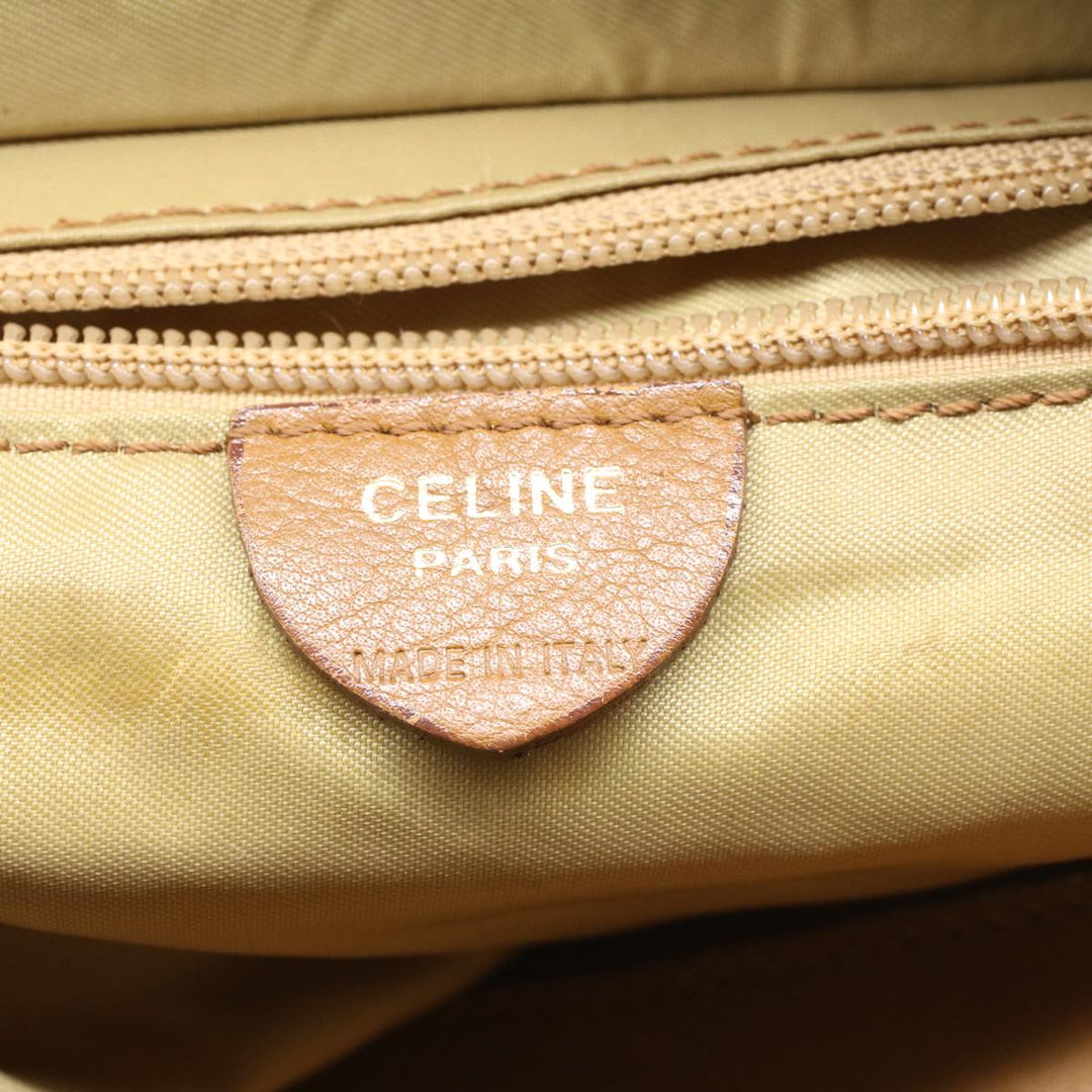 Celine Hand Bag Nylon Khaki Auth ar9963
