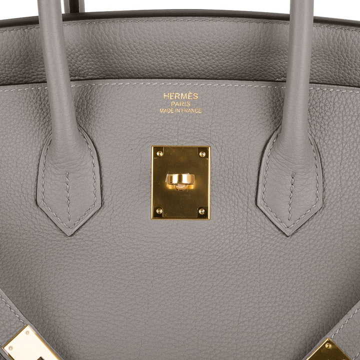 Top quality Hermes Birkin 35 Bag Gris Asphalte Togo Gold Hardware