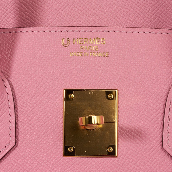 Top quality Hermes Birkin HSS 35 Bag Rose Confetti / Rubis Gold Hardware Epsom Leather