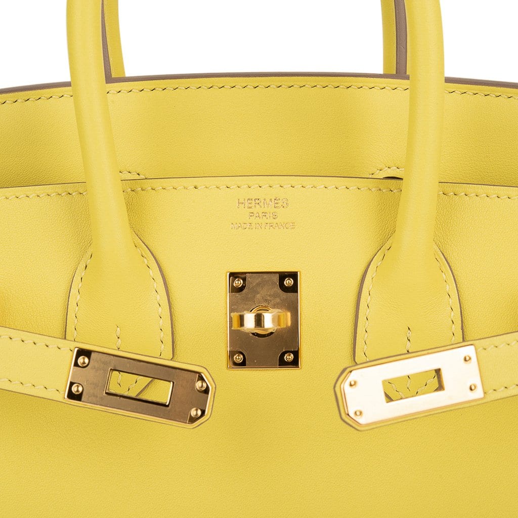 Top quality Hermes Birkin 25 Bag Lime Gold Hardware Swift Leather