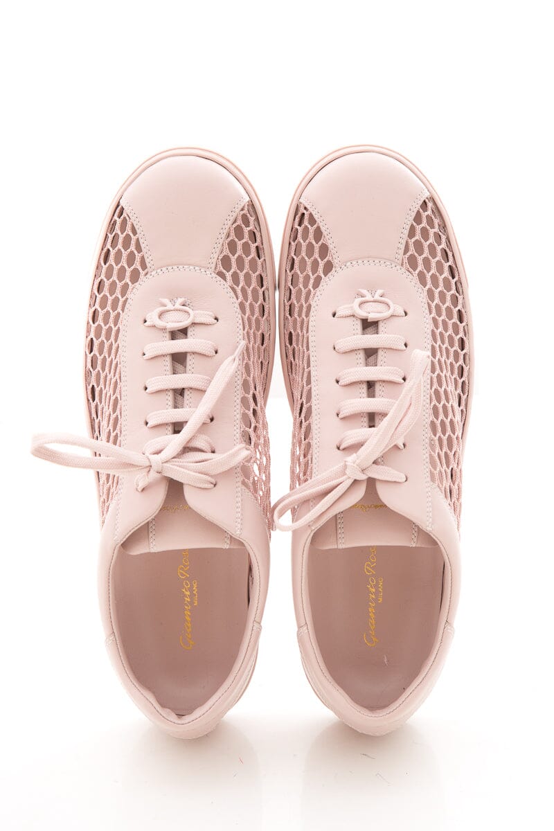 Gianfranco Ferre HELENA Low Top Mesh Blush Sneakers SZ 41