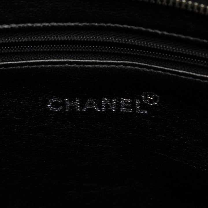 Top Quality Chanel Matrases Medallion   ilver  Tooth Bag Shoulder Bag Black Caviar S Leather  CHANEL