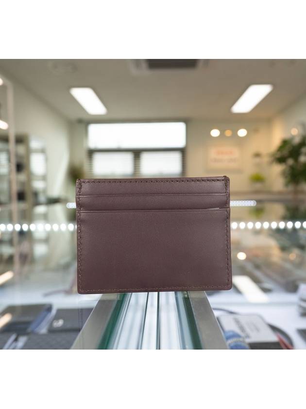 Burberry Logo Leather Card Wallet Burgundy