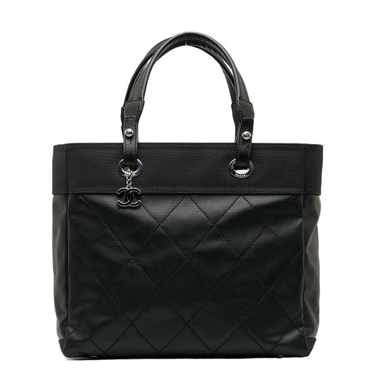Top Quality Chanel COCOMARK PARIBIARITZ  MM Handbags  A34209 Black PVC canvas LADY CHANEL
