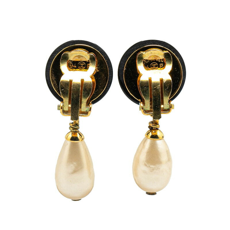 Top Quality Chanel Coco Mark Faux Pearl Earrings