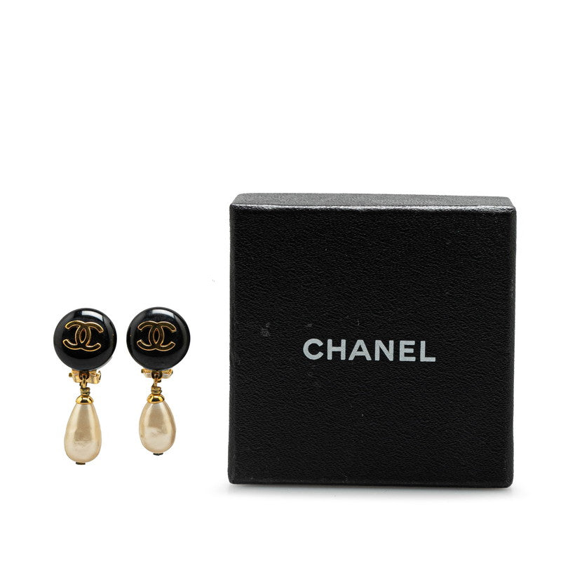 Top Quality Chanel Coco Mark Faux Pearl Earrings