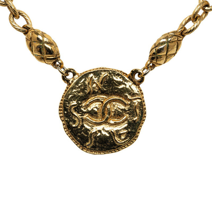 Top Quality Chanel Coco Coin Necklaces G   Chanel