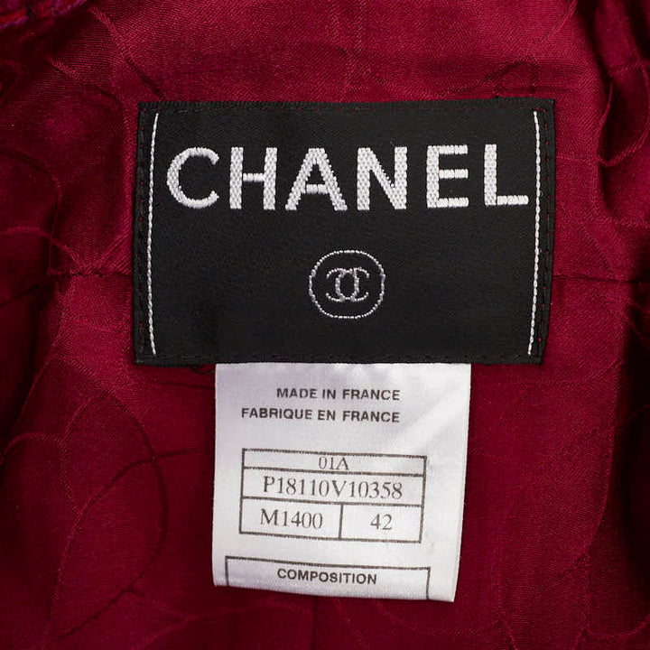 Top Quality Chanel P18110V10358 Black Jacket Wool Pink