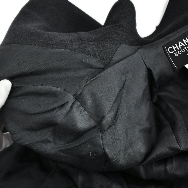Top Quality Chanel Double Breasted Jacket Black 96A #38