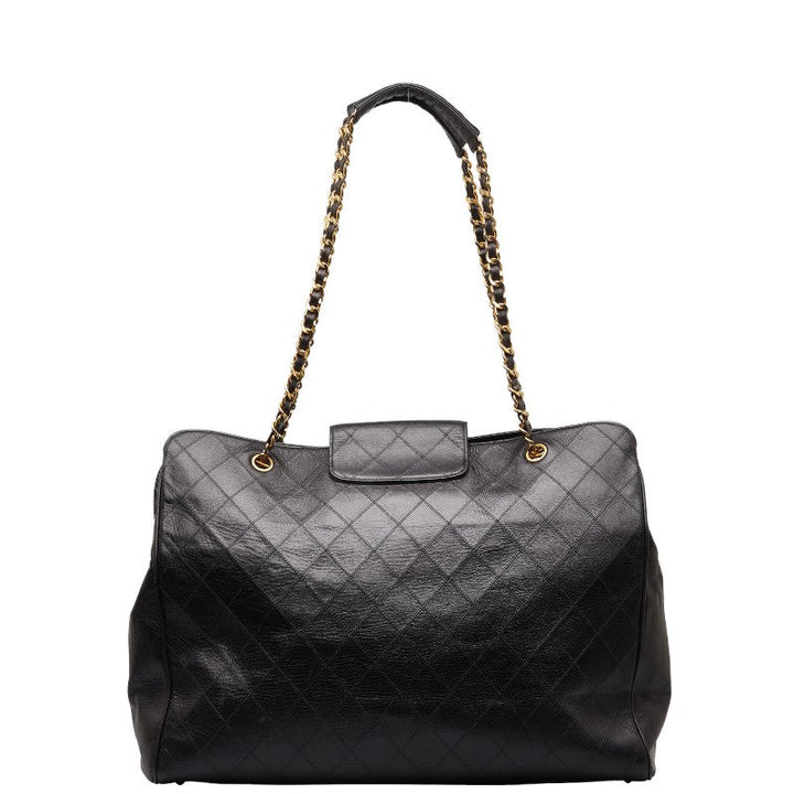 Top Quality Chanel Super Model Bag Coco Chain Tote Bag One-Shoulder Bag Black Leather  CHANEL