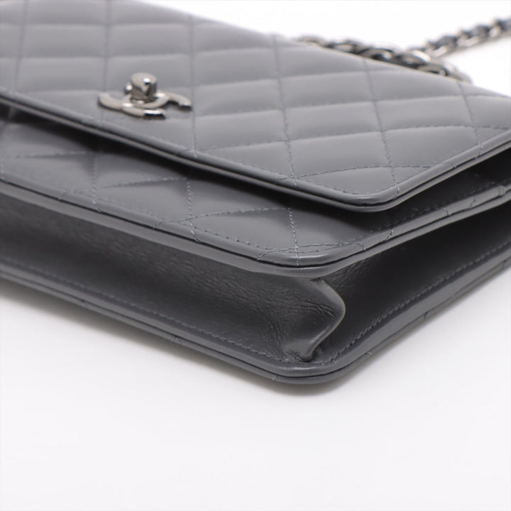 Top Quality Chanel Matrasse  2WAY Shoulder Bag Gr Silver G