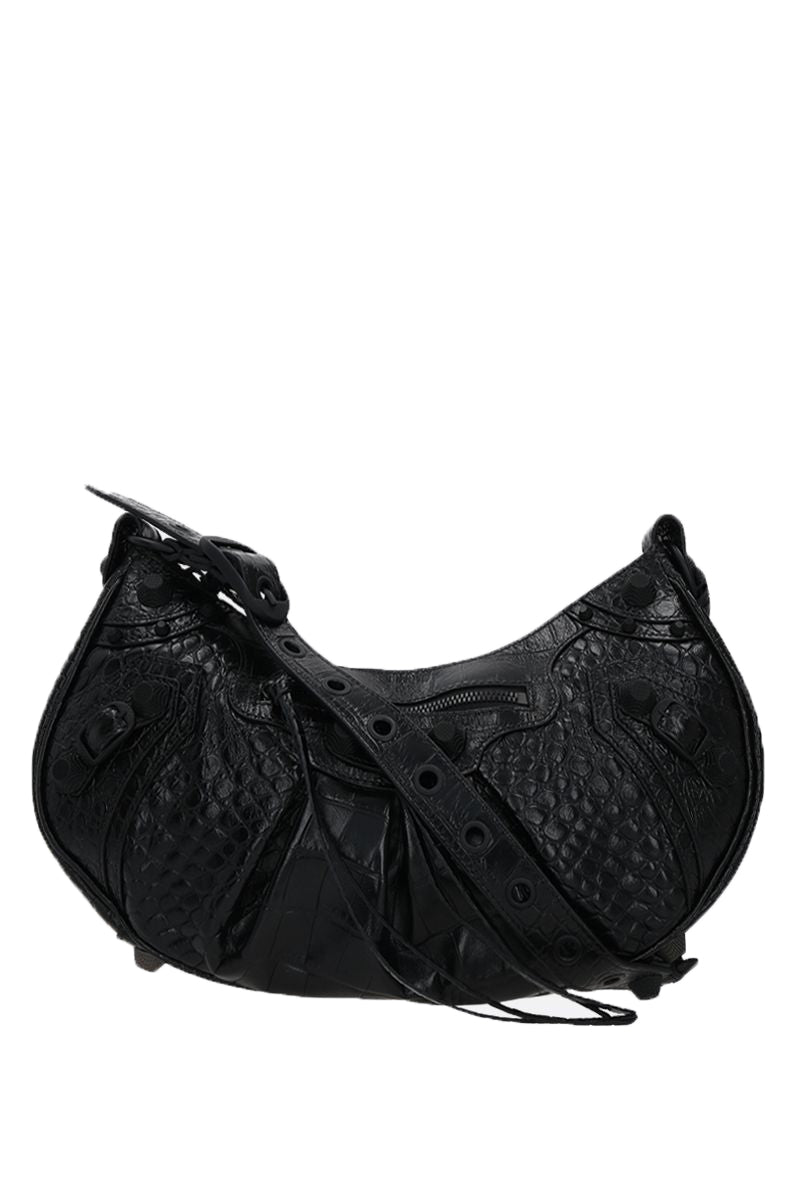 Top Quality Balenciaga Le Cagole S in Croc Embossed Leather