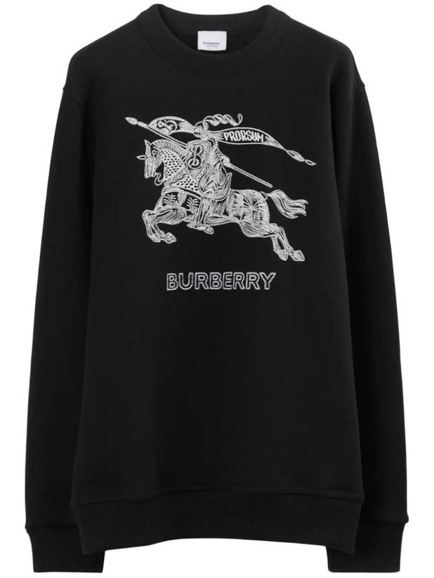 Burberry Embroidered EKD Logo Sweatshirt Black