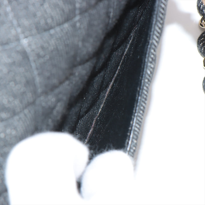 Top Quality Chanel Mini Matrasse 17 Denim Single Flap Single Chain Bag Black G 5th A35200