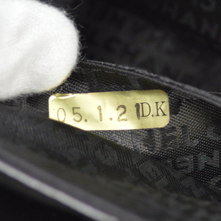 Top Quality Chanel Black Lambskin Camellia Straight Flap Shoulder Bag