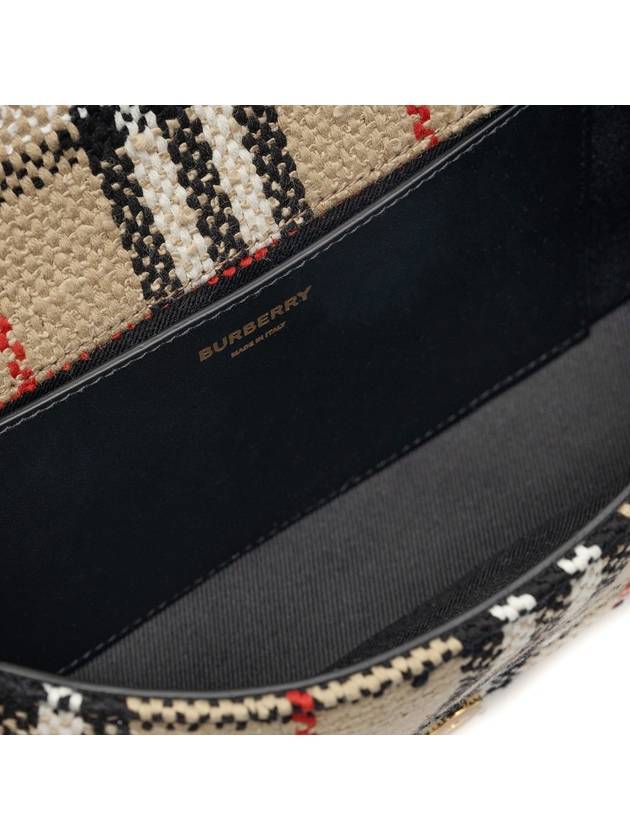Burberry Boucle Lola Vintage Check Small Cross Bag Beige