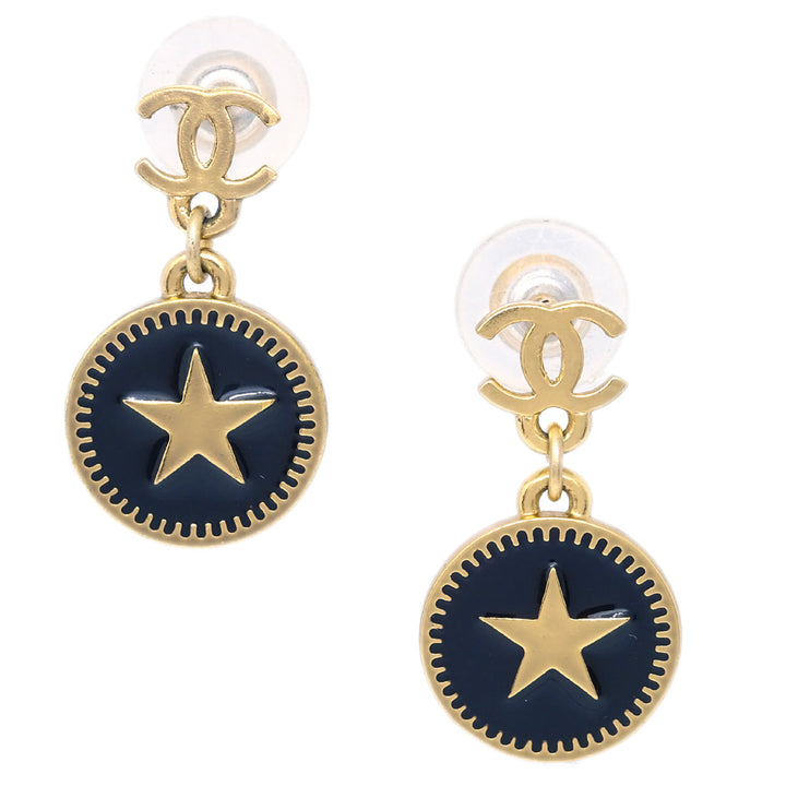 Top Quality Chanel Star Piercing Earrings Gold 01P