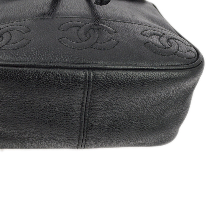 Top Quality Chanel Black Caviar Triple CC Backpack