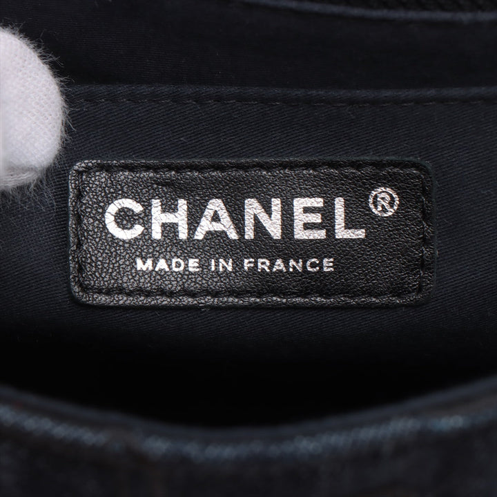 Top Quality Chanel Coca-Cola Denim Single Flap Double Chain Bag Blue Gummetal Gold