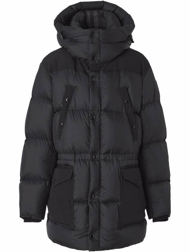Burberry Logo Applique Nylon Padding Black