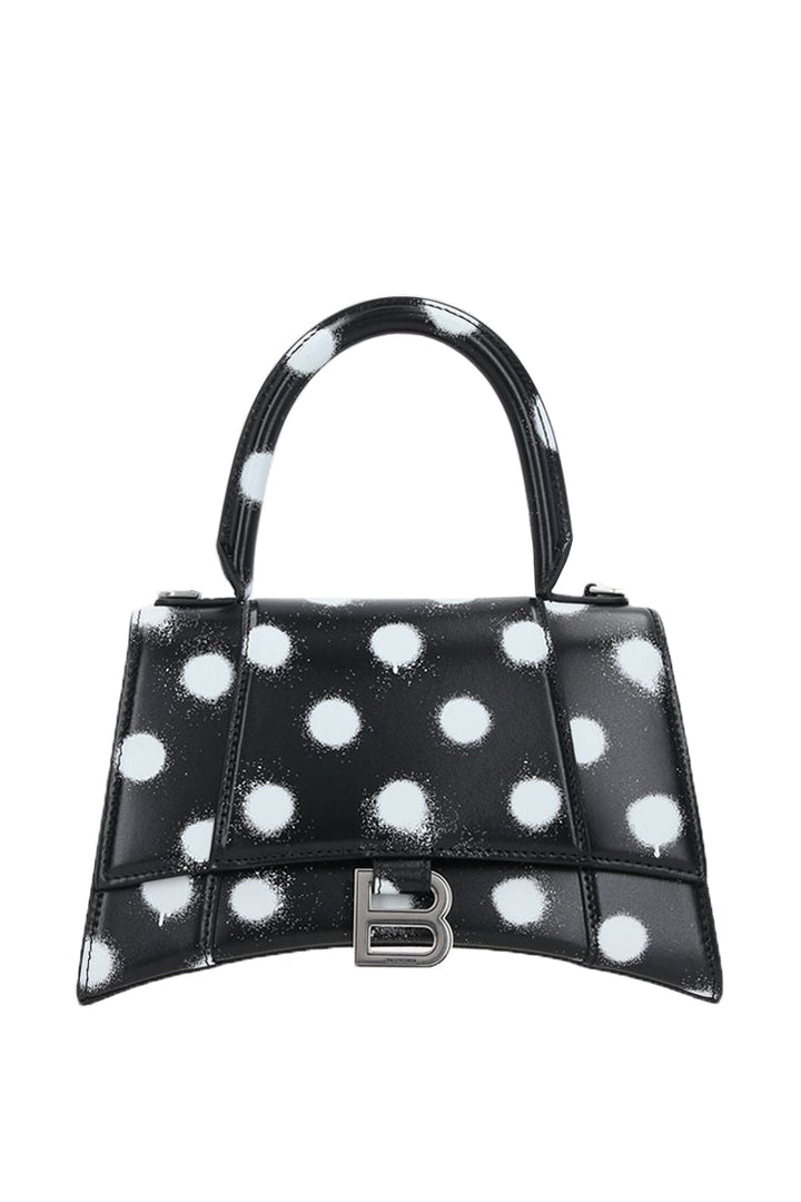 Top Quality Balenciaga Hourglass Small Bag in Sprayed Polka Dots Print