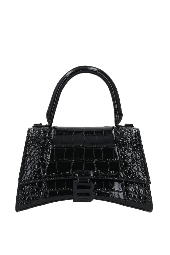 Top Quality Balenciaga Hourglass S in Croc Embossed Leather