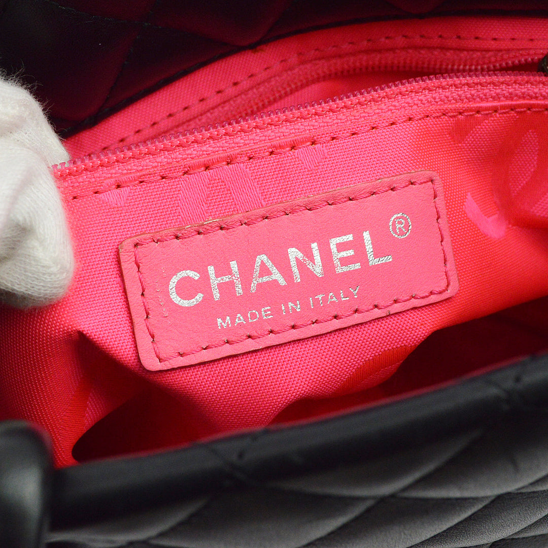 Top Quality Chanel Black Calfskin Cambon Ligne Tote Handbag