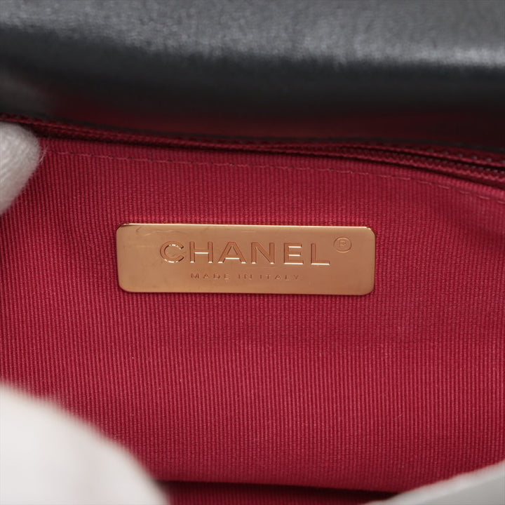 Top Quality Chanel 19  Chain Shoulder Bag Black Gold  AS1160