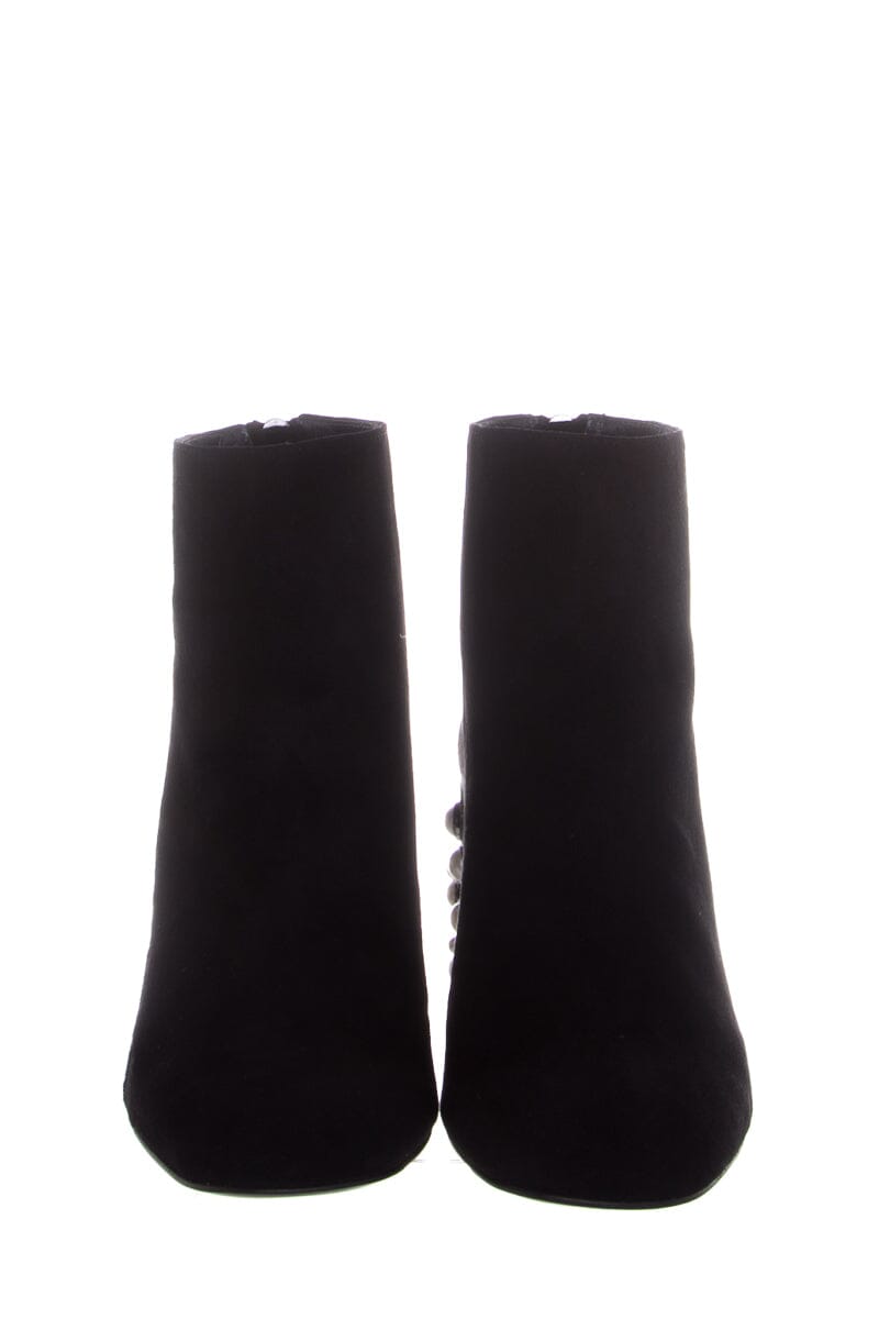 Stuart Weitzman Black Suede & Pearl Bacari Boots SZ 5.5