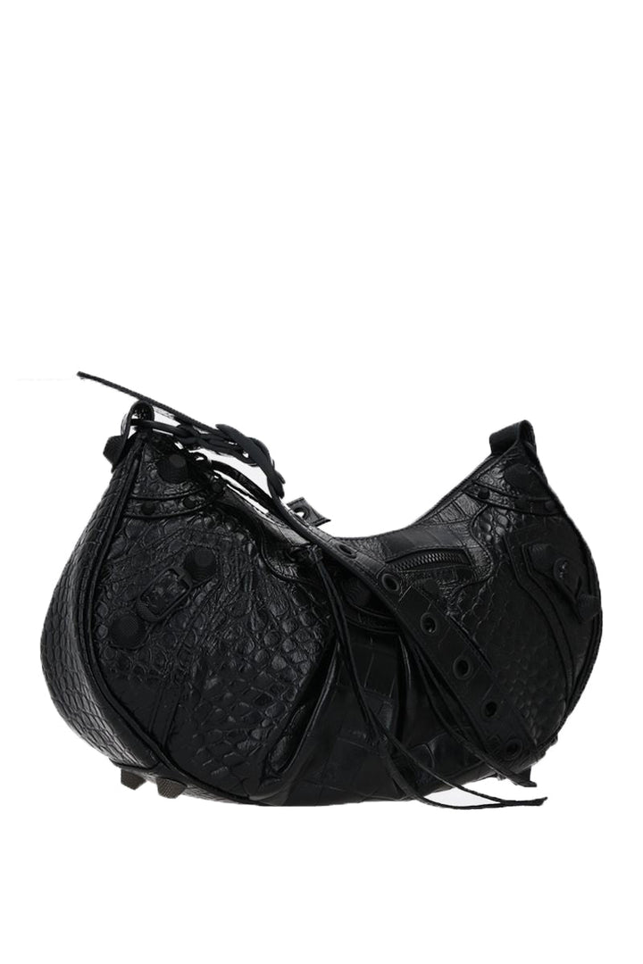 Top Quality Balenciaga Le Cagole S in Croc Embossed Leather