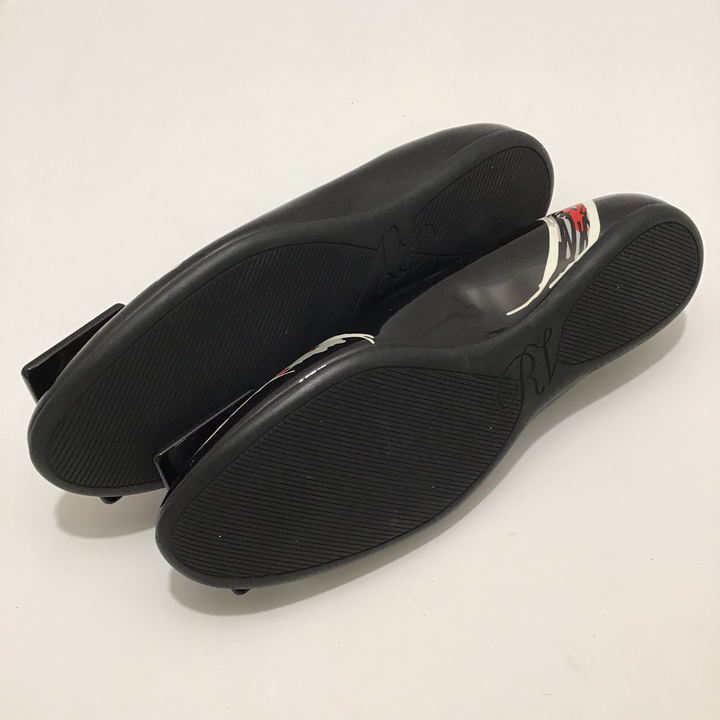 Roger Vivier Black Heart Flats Sz 37 (7)