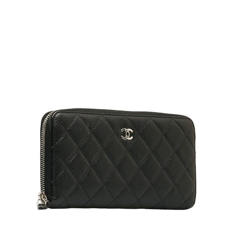 Top Quality Chanel Coco Long Wallet Black Caviar S  Chanel