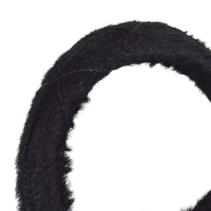 Top Quality Chanel 1991-1994 * Black Pony Hair Classic Flap Micro Handbag
