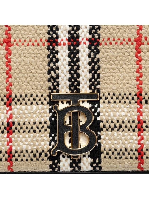 Burberry Boucle Lola Vintage Check Small Cross Bag Beige