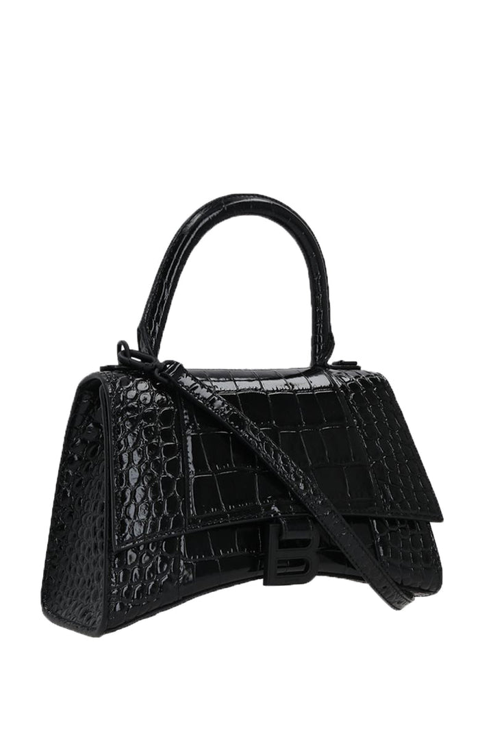 Top Quality Balenciaga Hourglass S in Croc Embossed Leather