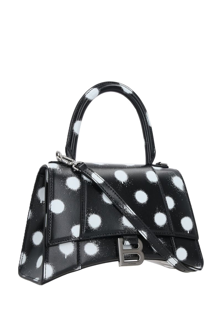 Top Quality Balenciaga Hourglass Small Bag in Sprayed Polka Dots Print