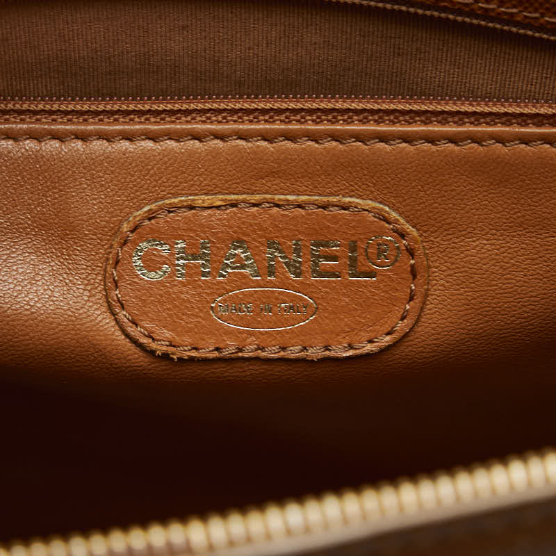 Top Quality Chanel Top Quality Chanel LOGO TORTE BAG CABIAR SKIN BRUN LADY SCHOOL