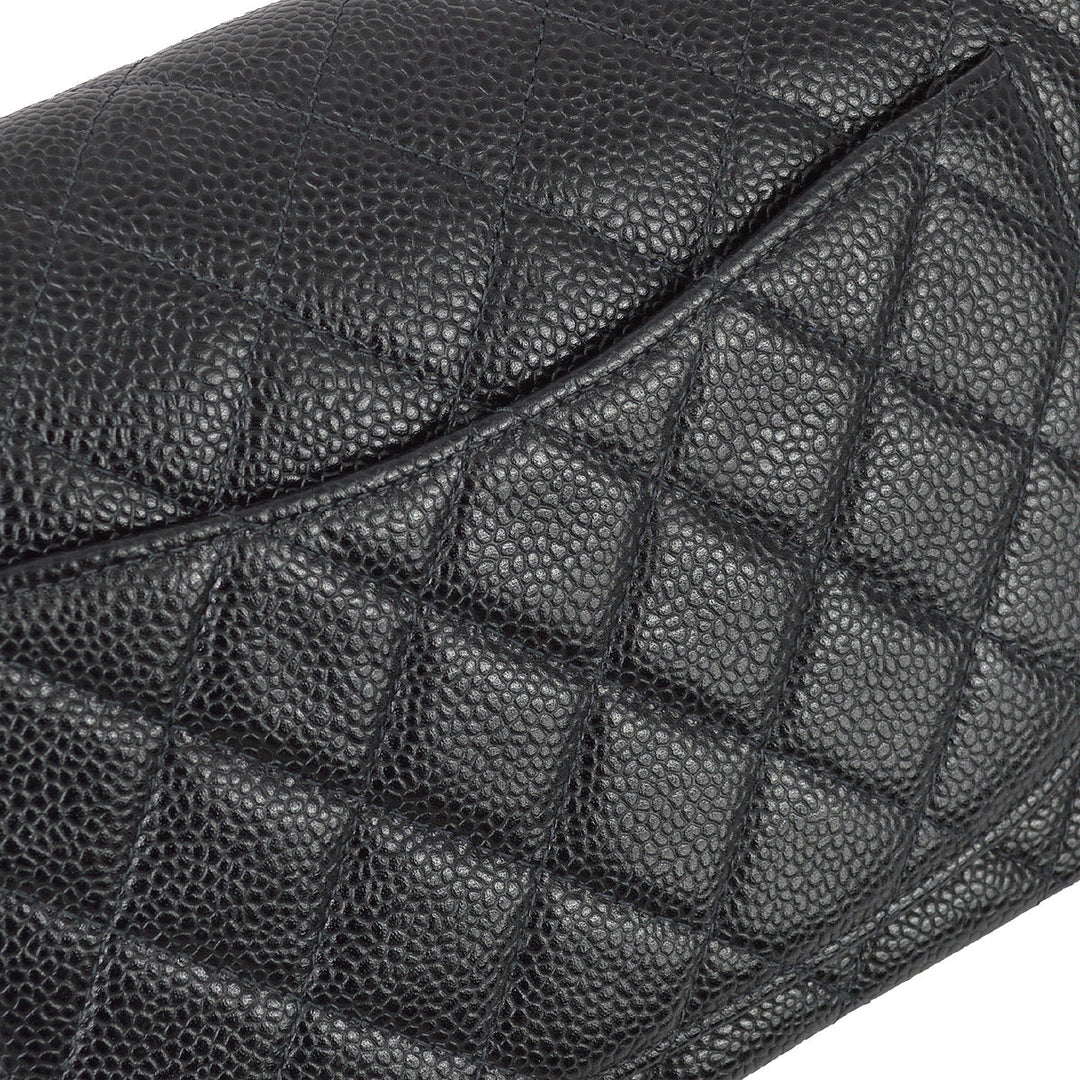 Top Quality Chanel 2000-2002 Black Caviar Small Classic Double Flap Bag