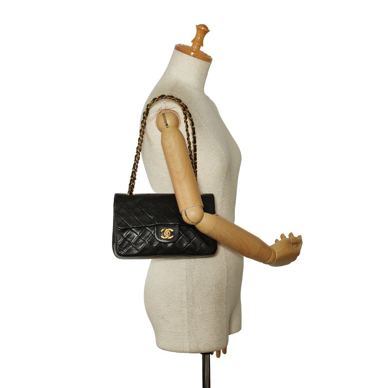 Top Quality Chanel Matrace 23 Cocomark Double Flip Chain houlder Bag Black   CHANEL