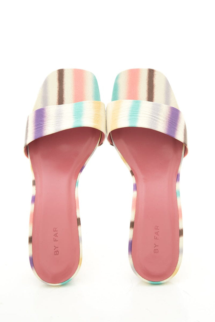 By Far Multicolor Sandal Mule Heels SZ 40