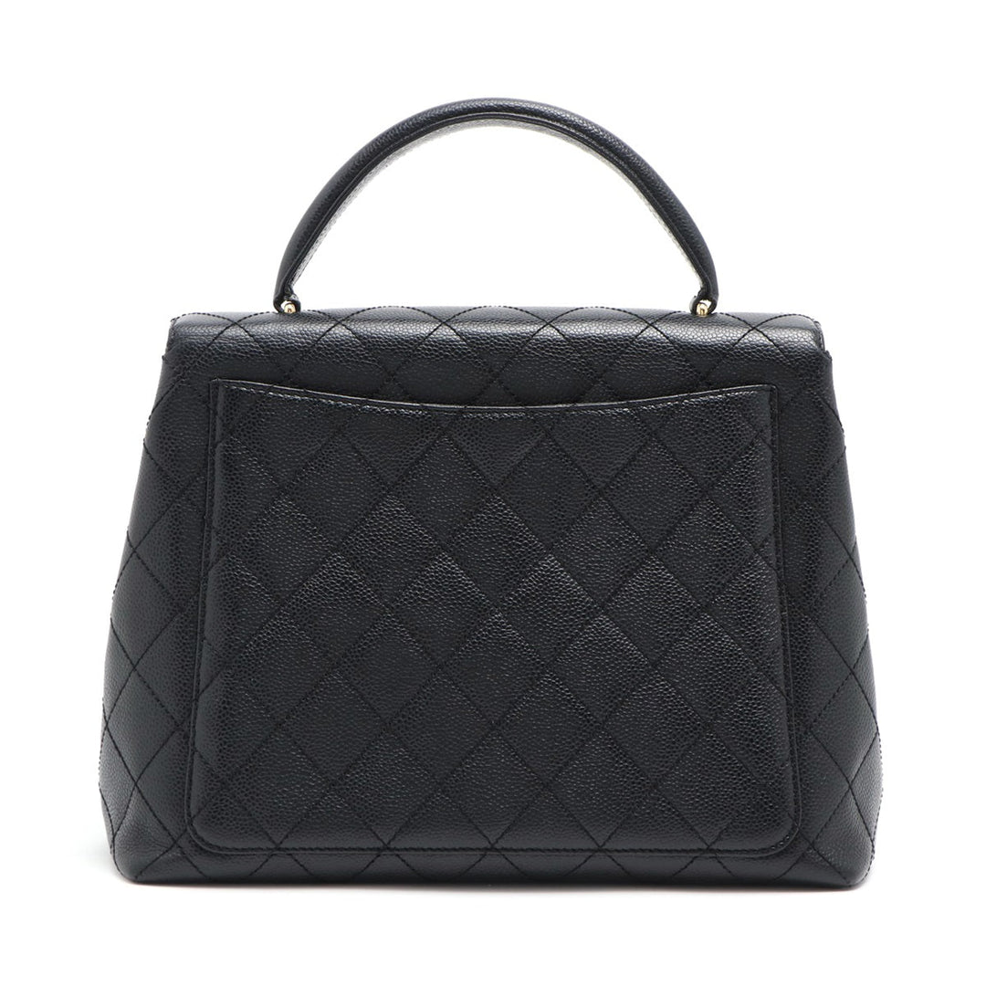 Top Quality Chanel Black Caviar Kelly Handbag