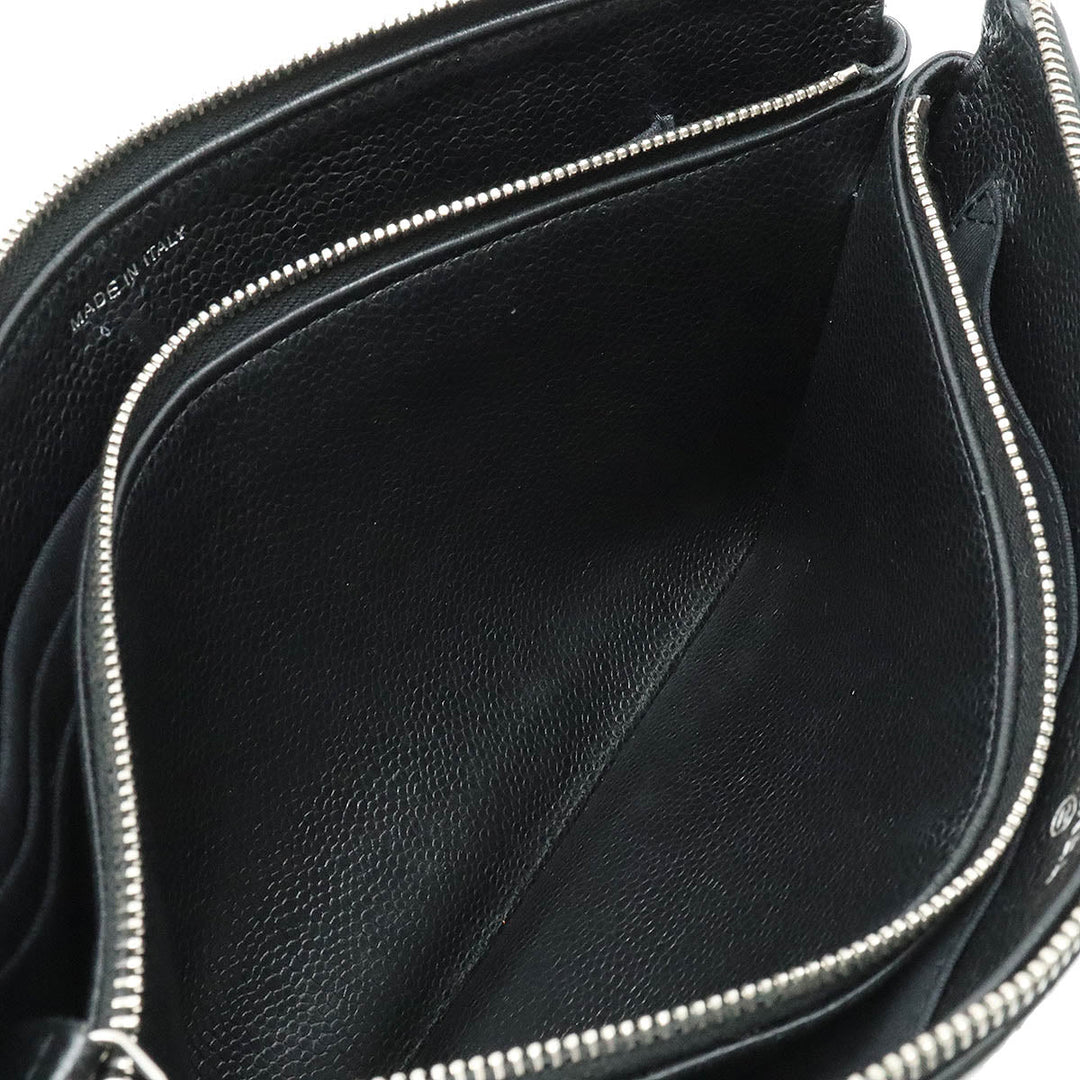 Top Quality Chanel Top Quality Chanel Cocomark Mattress Cracksack Second Bag Multiport Caviar S Leather Black Black Blumin