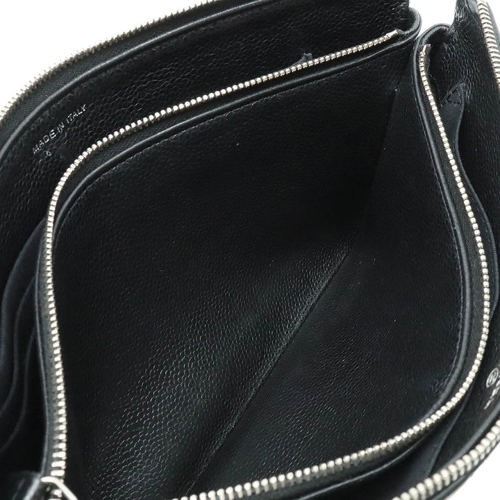 Top Quality Chanel Top Quality Chanel Cocomark Mattress Cracksack Second Bag Multiport Caviar S Leather Black Black Blumin
