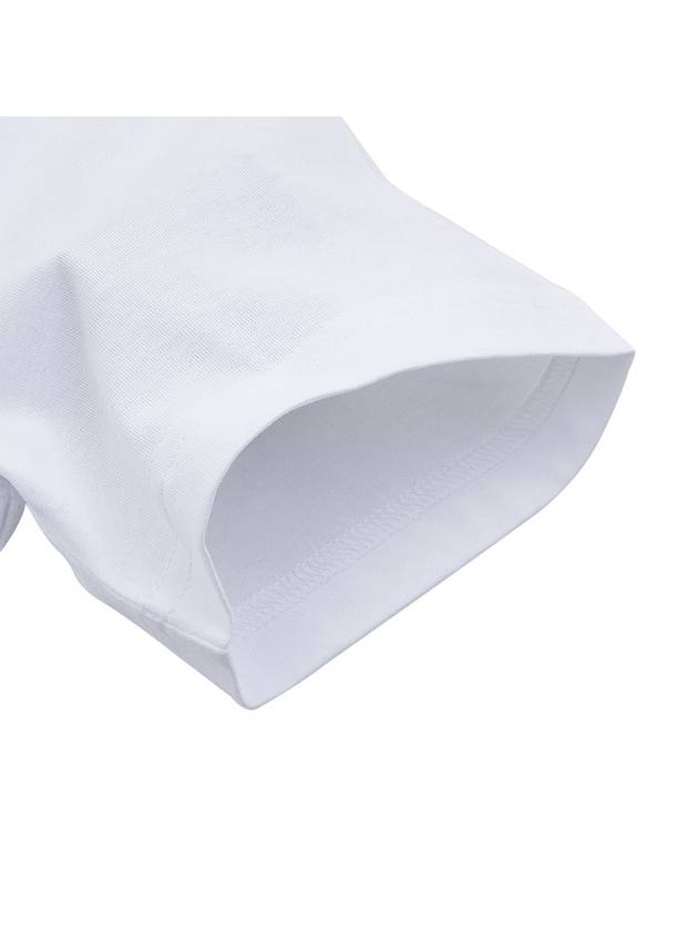 Burberry Logo Applique Cotton Short Sleeve T-Shirt White